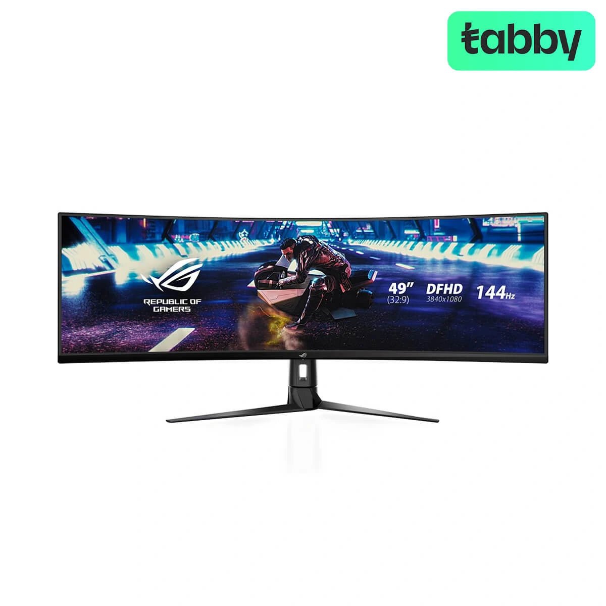 ASUS XG49VQ ROG Strix Ultra-Wide HDR Curved Monitor - 49" Double FHD Fast IPS / 1ms / 144Hz / USB-C / HDMI 2.0 / DP / Speakers / 3YW | IT Care Kuwait