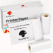 Phomemo Thermal Paper – 80mm x 6.5m/Roll / 3 Pack / Black on White - Q22-RM10-80