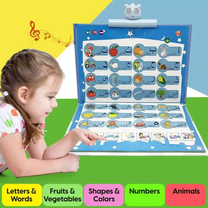 Bilingual Educational E - Book for Kids – Interactive Learning Tool in Arabic & English for Letters, Numbers, Shapes, Colors, and AnimalsIT CareEducational E - Book
