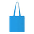 حقيبة يد أفقية من القطن العادي - 42 سم × 37 سم / أزرق فاتح / الطباعة غير متضمنة