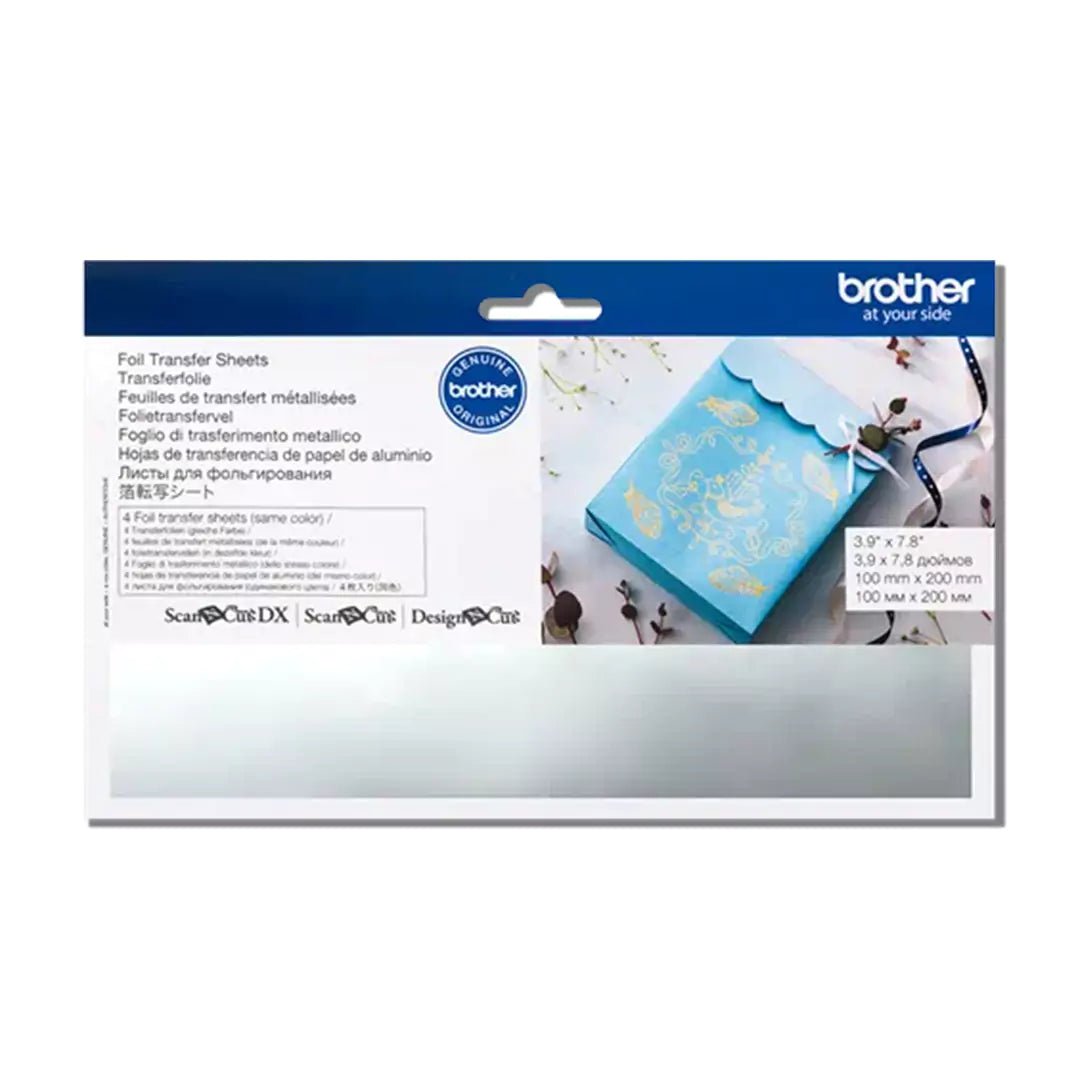 Brother CAFTSSIL1 Silver Foil Transfer Sheets - 10cm × 20cmIT CareFoil Transfer Sheet
