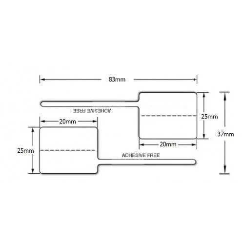 Jewellery Label 83mm x 37mm - 1000 Labels