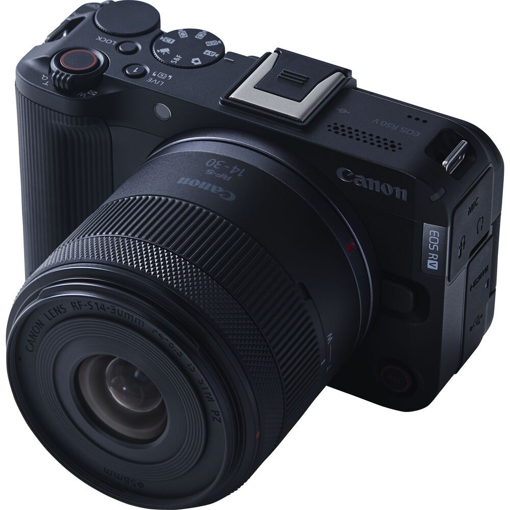 Canon EOS R50 V Content Creator Kit with RF - S 14 - 30mm f/4 - 6.3 IS STM PZ Lens – 4K Vlogging CameraIT CareCamera
