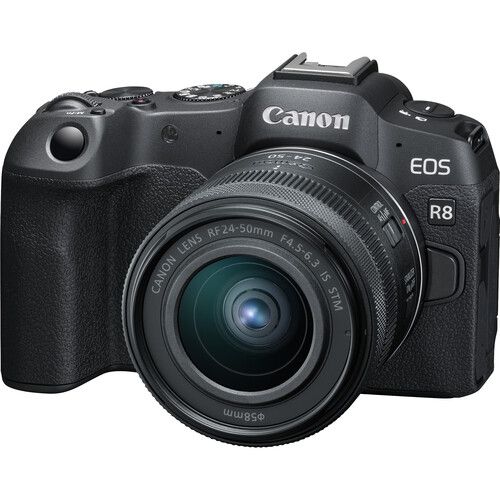 Canon EOS R8 Mirrorless Camera with RF 24-50mm f/4.5-6.3 IS STM Lens - Full-Frame 4K Creator Kit | IT Care Kuwait