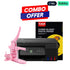 Canon PIXMA G3430 Ink Tank Printer Combo with JoJo Photo Paper & Heart Badge Maker KitIT CareInk Tank Printers