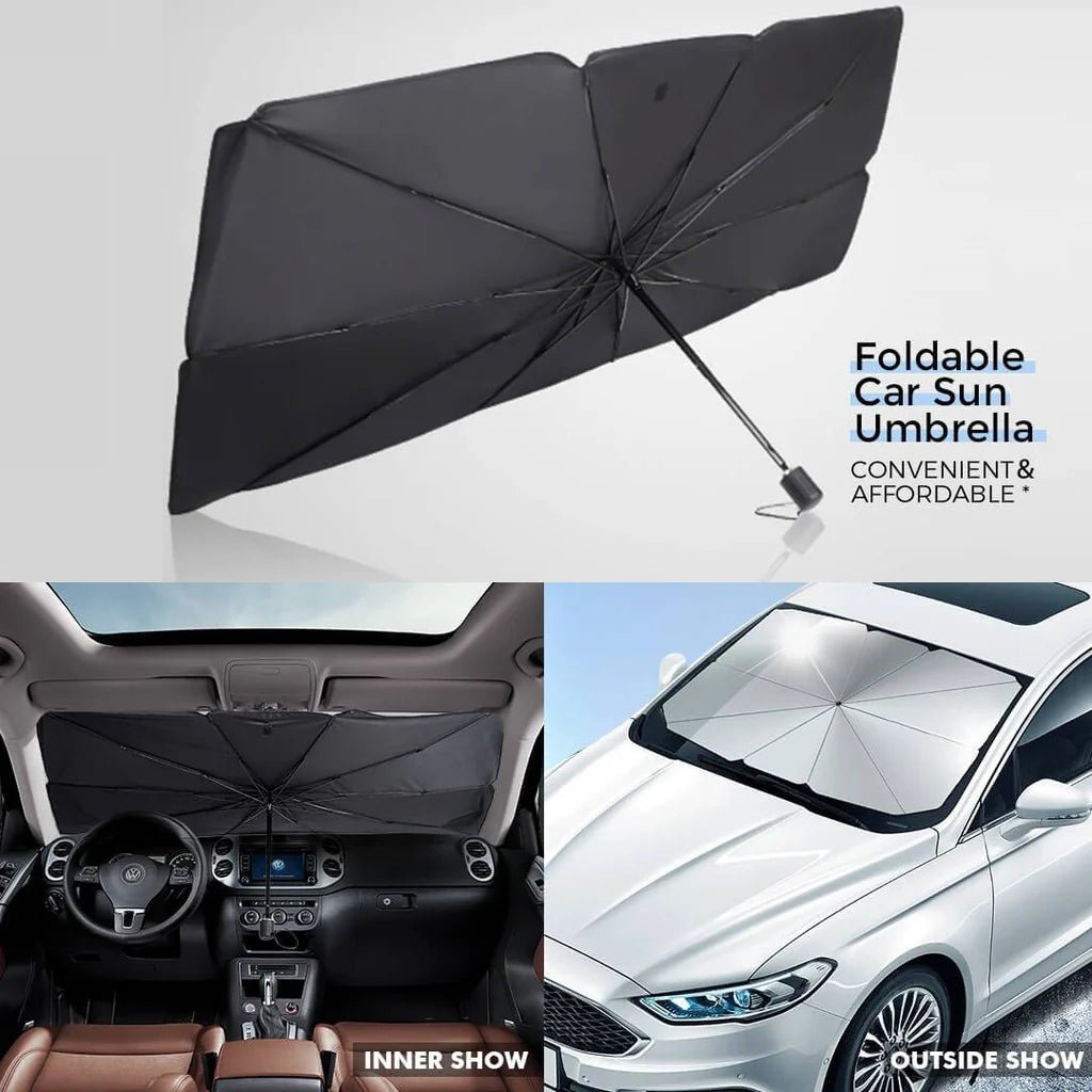 Car Sunshade Umbrella – 143cm x 84cm/ Foldable Windshield ShadeIT CareCar Sunshades