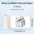 Phomemo Thermal Paper – 80mm x 6.5m/Roll / 3 Pack / Black on White - Q22-RM10-80