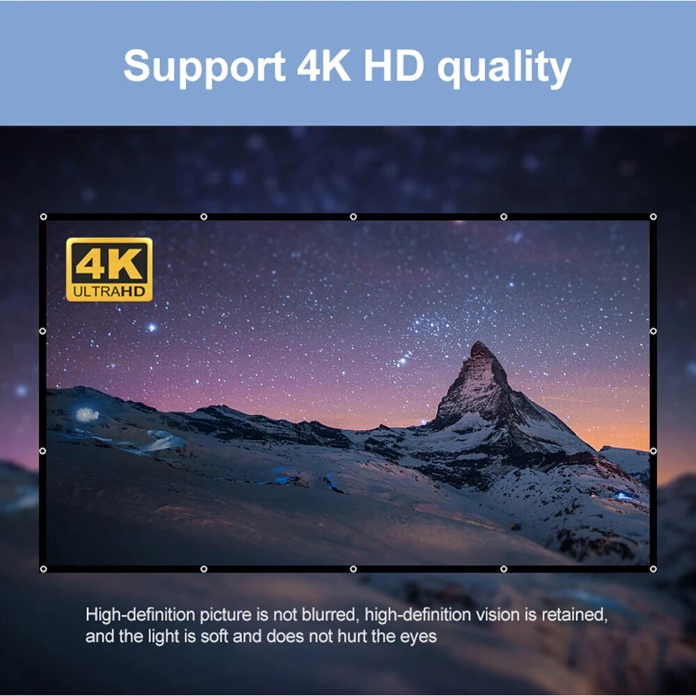 Cinema - Style Projector Screen – 120 Inch / Matte WhiteIT CareProjector Screens