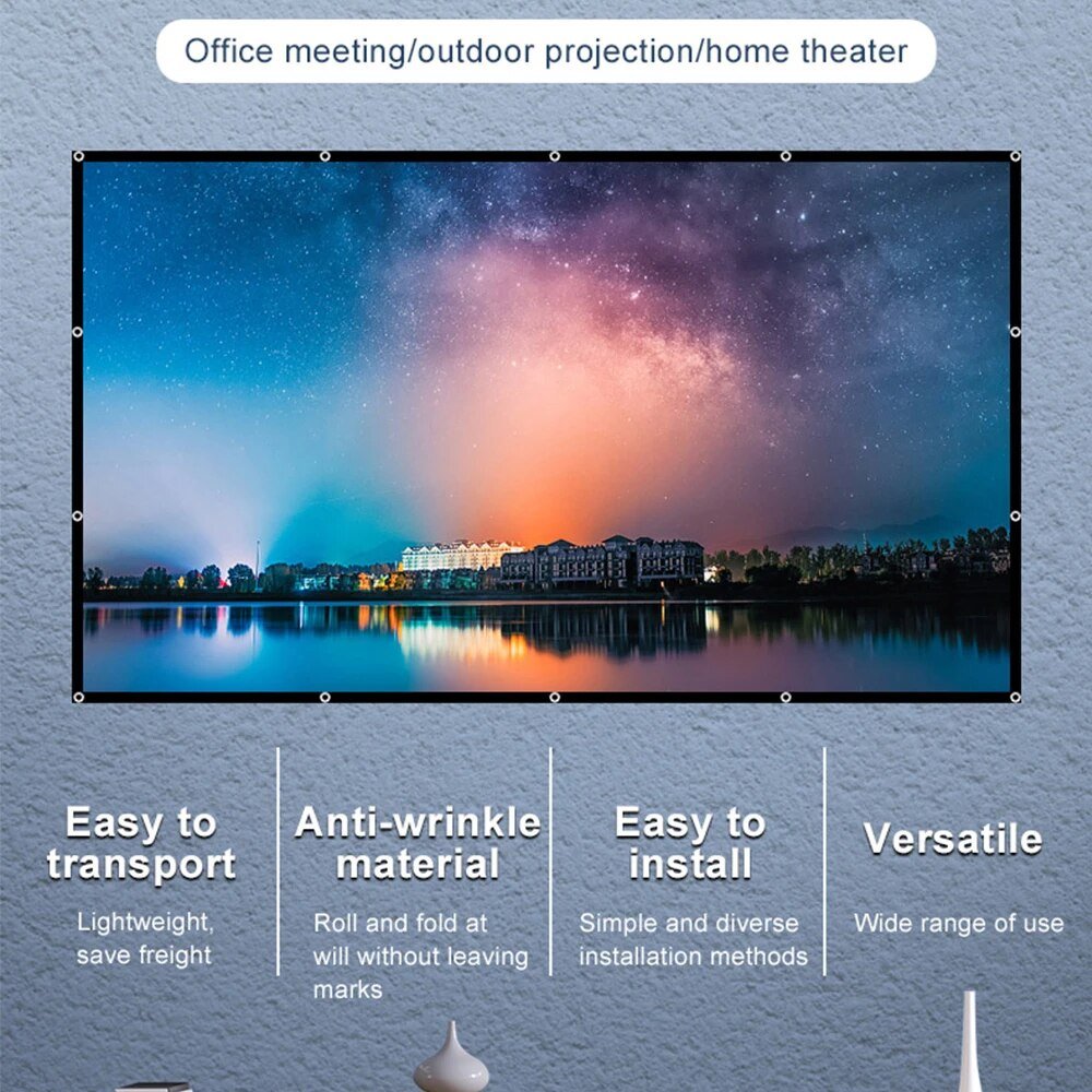 Cinema - Style Projector Screen – 120 Inch / Matte WhiteIT CareProjector Screens