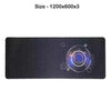 Abstract Circle Gaming Mouse Pad 1200x600x3mm | IT Care Kuwait
