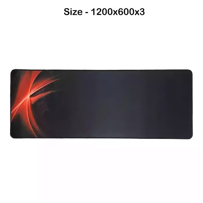 Black and Red Extended Gaming Mouse Pad 1200x600x3mm | IT Care Kuwait