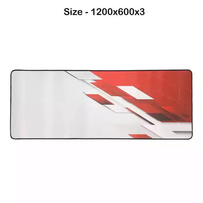 White and Red Shade XL Gaming Mouse Pad 1200x600x3mm
