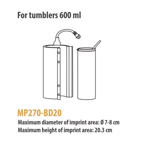 Craft Express 600ml Tumbler Heating Element for Elite Pro/Pro Max Tumbler PressIT CareTumbler Heating Element