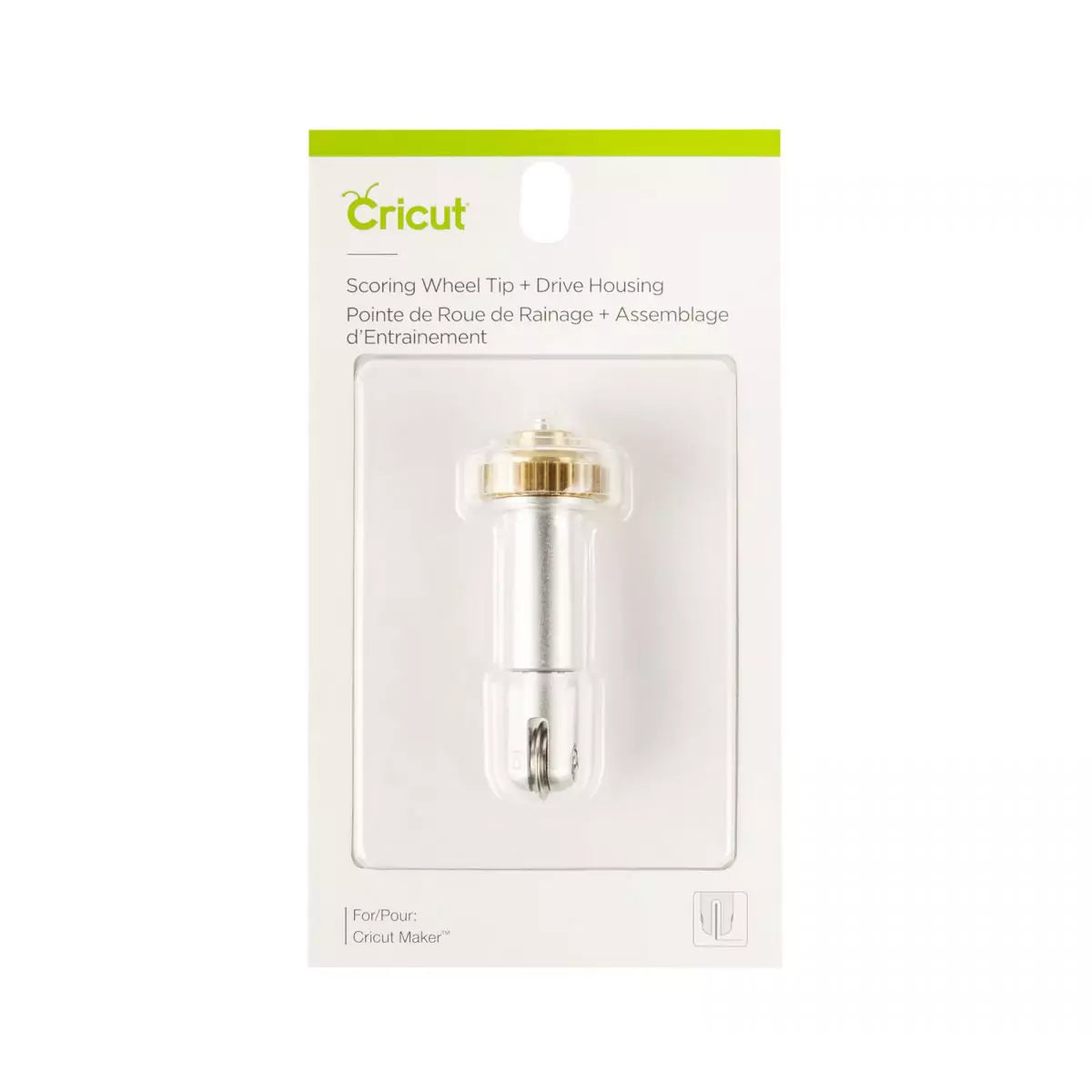 Cricut Scoring Wheel Tip + Drive housing