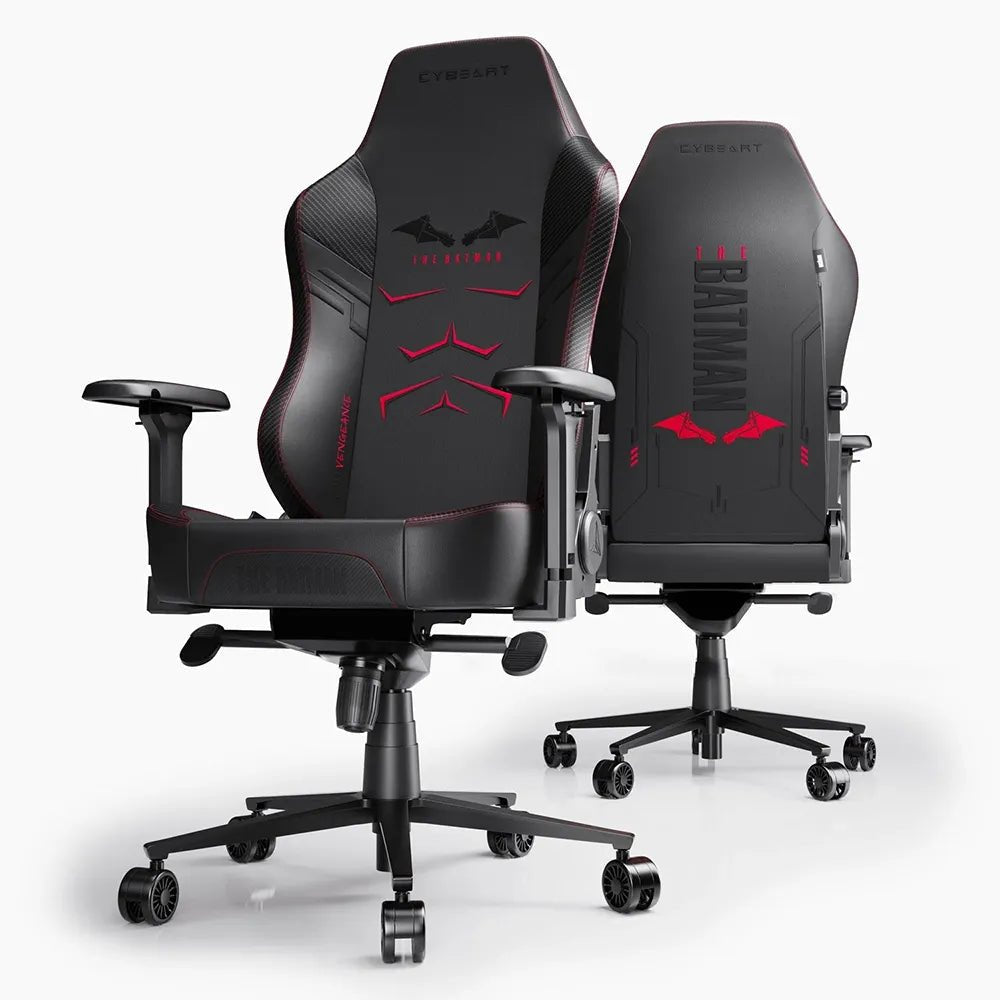 Cybeart Batman Edition Ergonomic Gaming Chair Supreme PU Leather Cold-Cure Foam | IT Care Kuwait