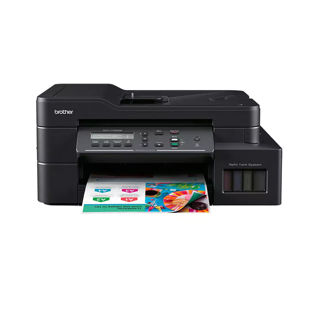 Brother Ink Tank DCP-T720DW AIO - 17ipm / 6000dpi / A4 / USB / Wi-Fi Direct / Color Inkjet - Printer