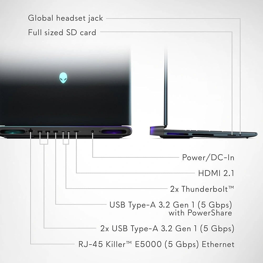 Dell Alienware 18 Area - 51 AA18250 - 18" WQXGA / RTX 5070 Ti 12GB GDDR7 / Ultra 9 275HX / 32GB / 2TB (NVMe M.2 SSD)IT CareLaptops