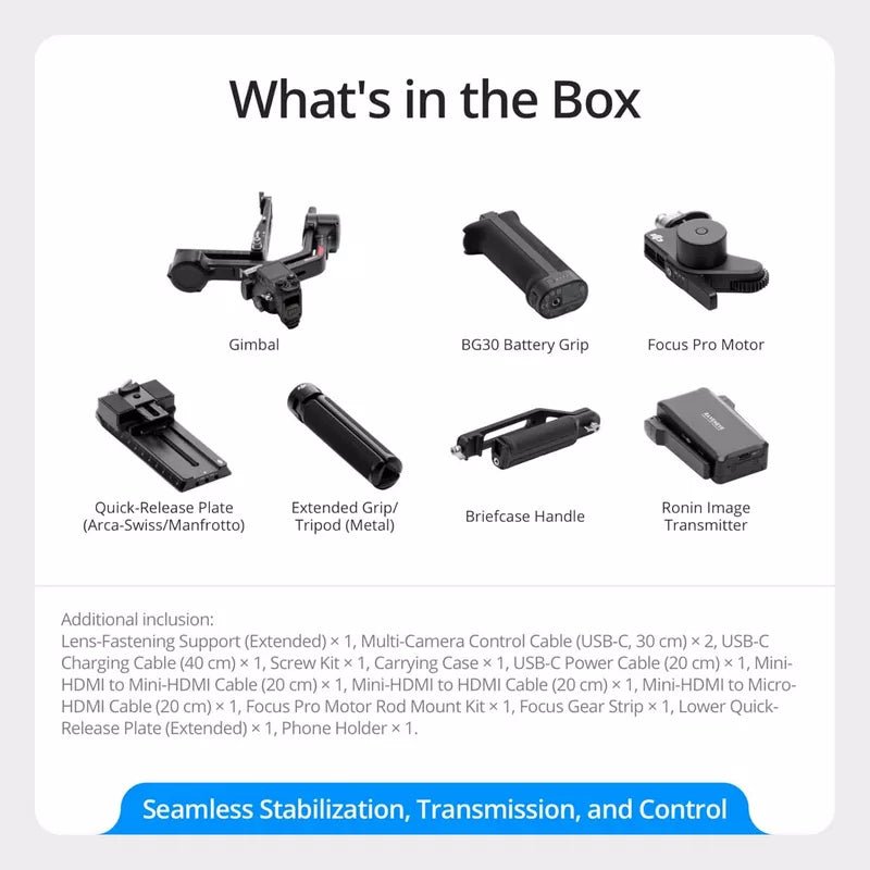 DJI RS 4 Pro Combo Gimbal StabilizerIT CareCamera