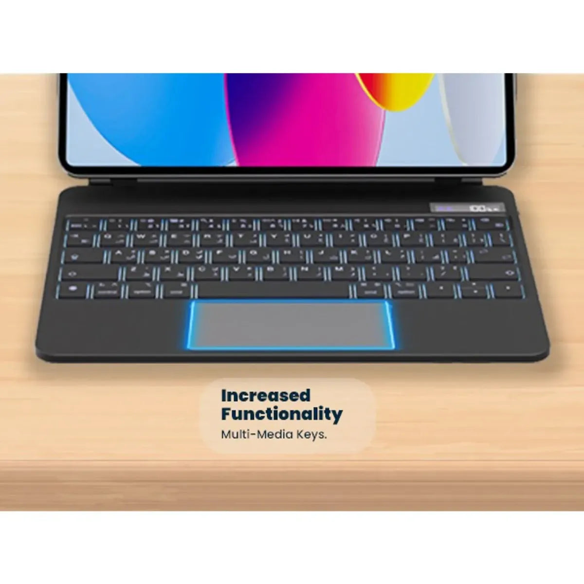 Powerology Dynaboard Wireless Keyboard Case for iPad 10th Gen with MagSafe Phone Holder | IT Care Kuwait – Image 5