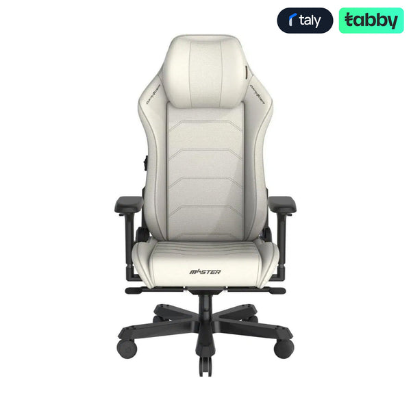 DXRacer Master Series XL Gaming Chair – 4D Lumbar Support, Adjustable Headrest & 4D Armrests (White)IT CareGaming Chair