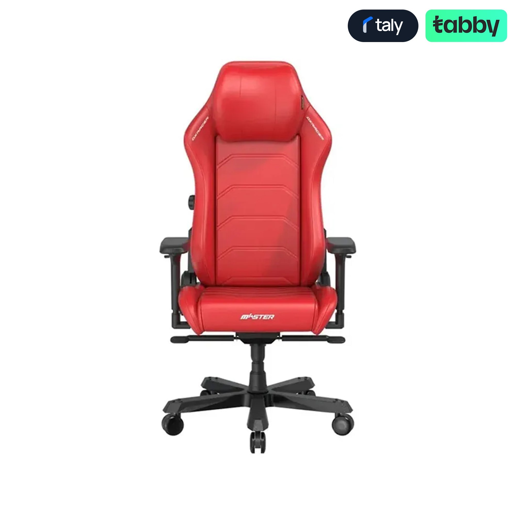 DXRacer Master XL Gaming Chair – 4D Lumbar Support, Adjustable Headrest, 4D Armrests (Red) | IT Care Kuwait