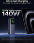 UGREEN Nexode 25000mAh 200W Fast Charging Power Bank with TFT Smart Display - Grey