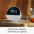 Amazon Echo Spot Smart Alarm Clock 2024 Edition - Glacier White