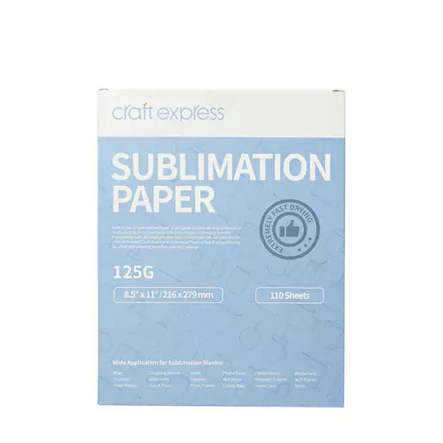 Craft Express Sublimation Paper – 216 x 279mm (Letter Size) / Pack of 110 Sheets