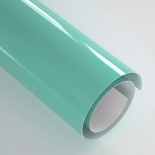 Craft Express Self-Adhesive Vinyl - 30.5 x 30.5 cm / 20 Sheets / Glossy Light Green