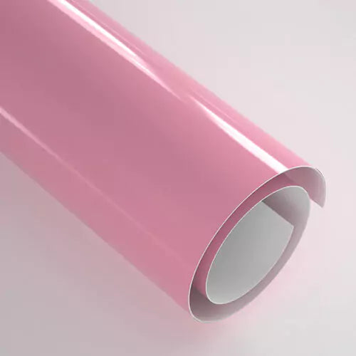 Craft Express Self-Adhesive Vinyl - 30.5 x 30.5 cm / 20 Sheets / Glossy Pink