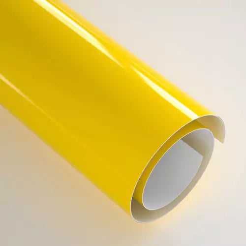 Craft Express Self-Adhesive Vinyl - 30.5 x 30.5 cm / 20 Sheets / Glossy Yellow