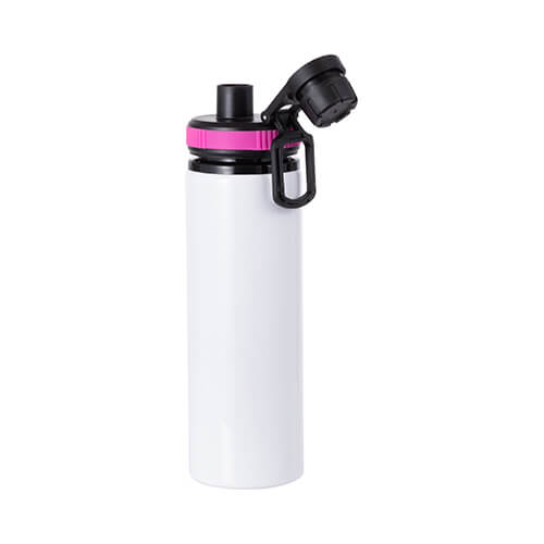 Aluminum Water Bottle with Screw Cap and Pink Insert &#8211; 750ml / for Sublimation