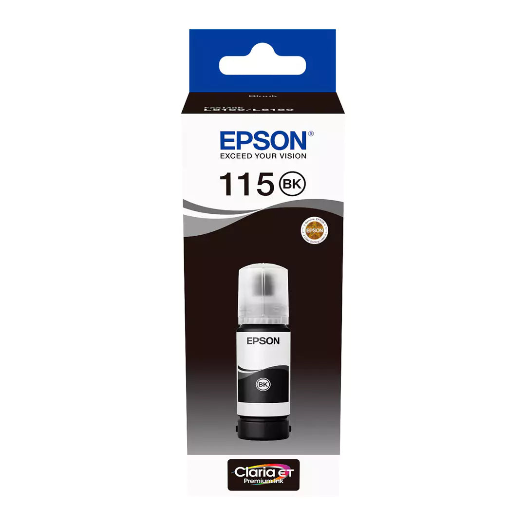 Epson 115 EcoTank Photo Black Ink Bottle - 70ml/ Print up to 6.2K Pages