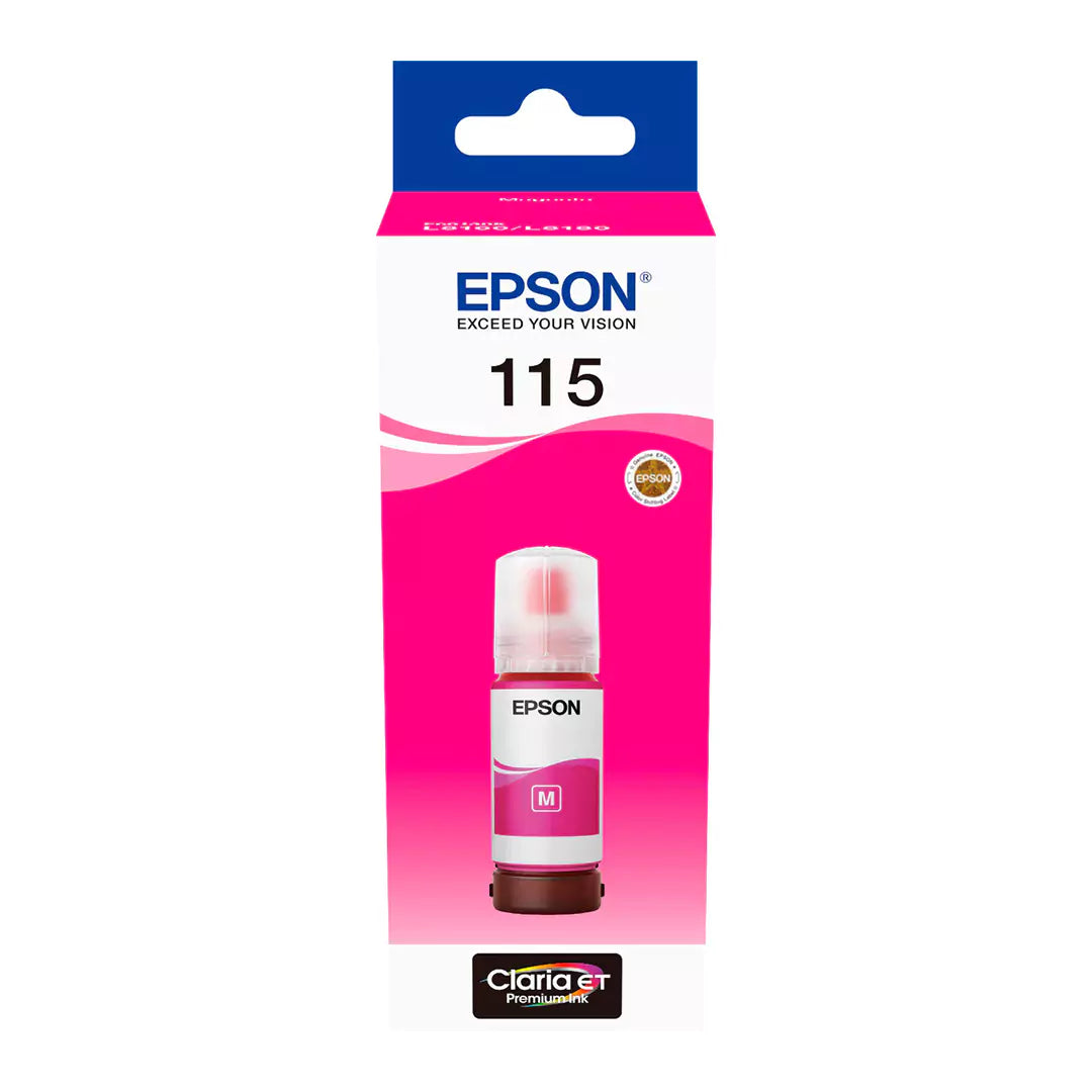 Epson 115 EcoTank Magenta Ink Bottle - 70ml/ Print up to 2.3K Pages