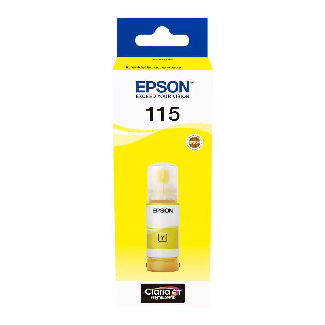 Epson 115 EcoTank Yellow Ink Bottle - 70ml/ Print up to 2.3K Pages