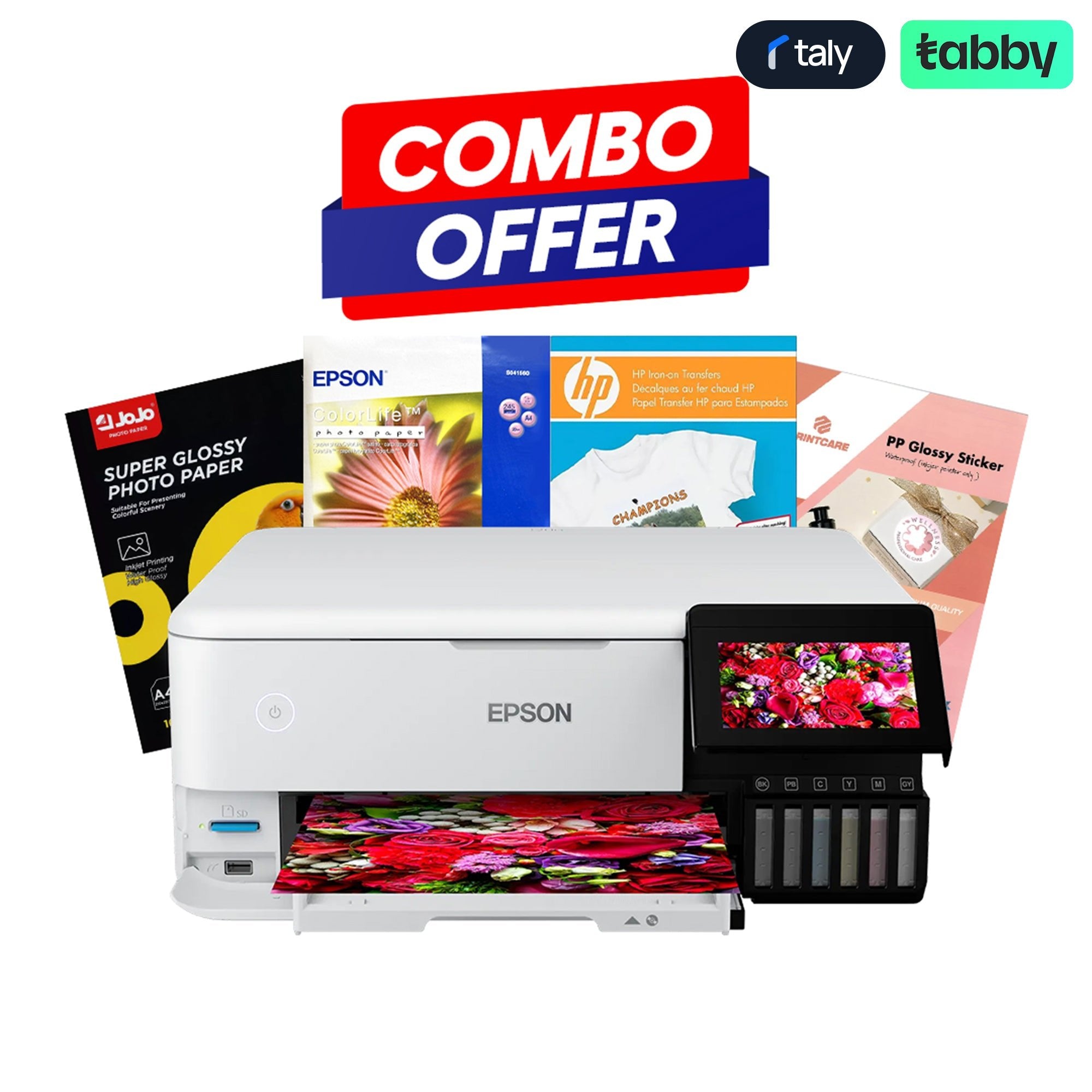 Epson EcoTank L8160 A4 Photo Printer - Photo Paper Bundle OfferIT CareInk Tank Printers