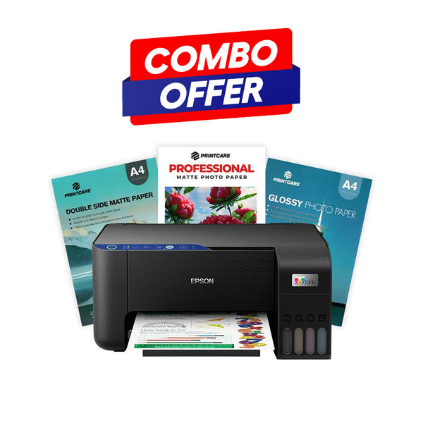 Epson L3251 Print Pro Bundle – Wi-Fi Ink Tank Printer + Premium A4 Photo Paper Pack