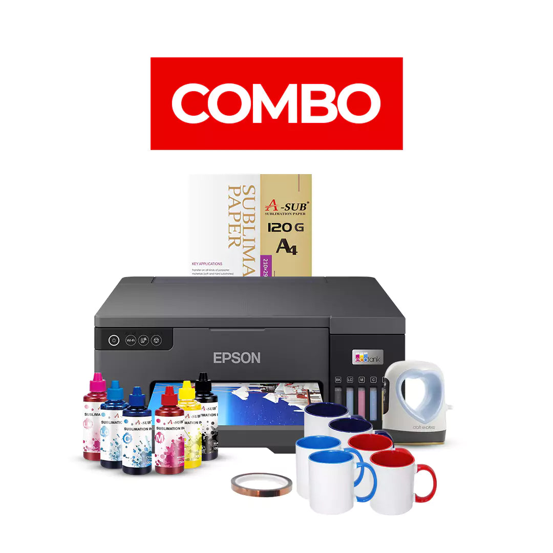 مجموعة Epson L8050 A4 Sublimation Pro Crafting Combo