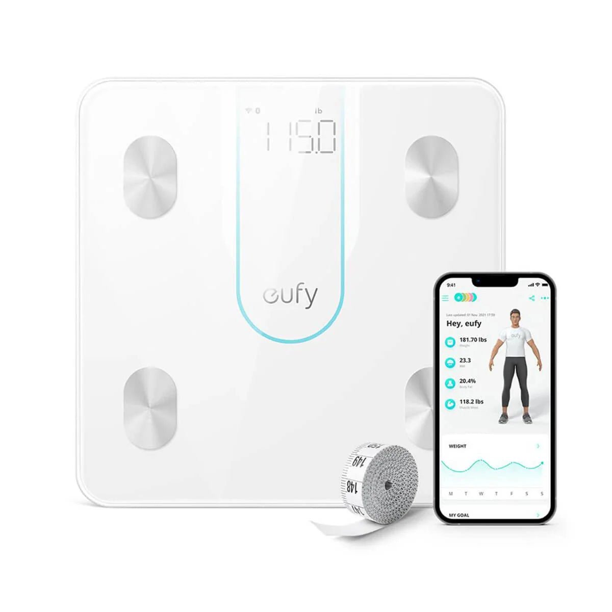 Eufy Smart Scale P2 Pro – Wi-Fi & Bluetooth Smart Body Composition Scale - White | IT Care Kuwait