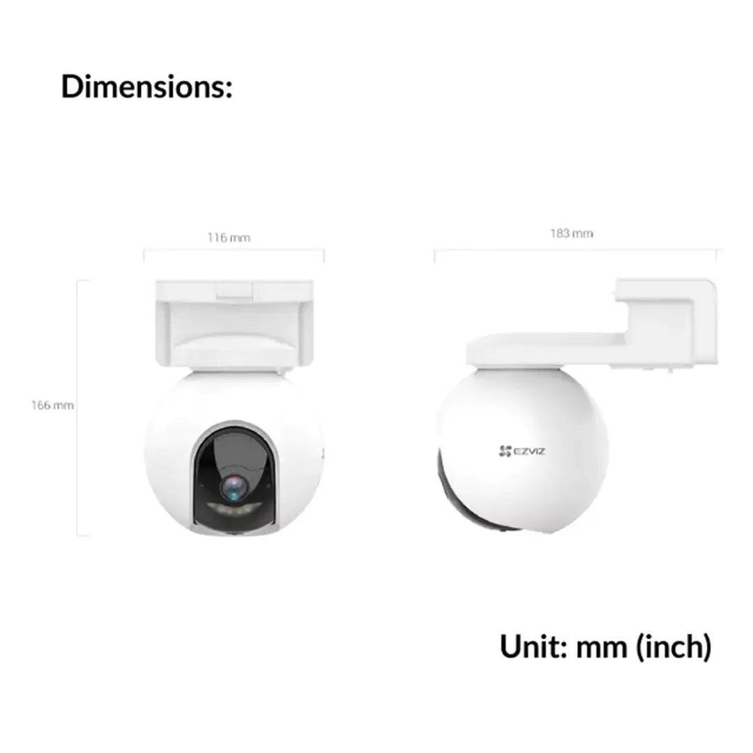 EZVIZ CB8 2K Smart Pan & Tilt Battery - Powered Wi - Fi CameraIT CareSecurity Camera