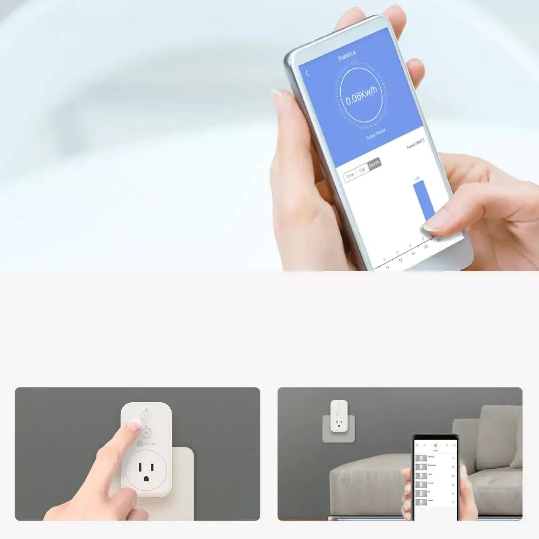 EZVIZ CS - T31 - 16A Smart Wi - Fi Plug – High - Power Device Control (2800W)IT CareSmart Wi - Fi Plug