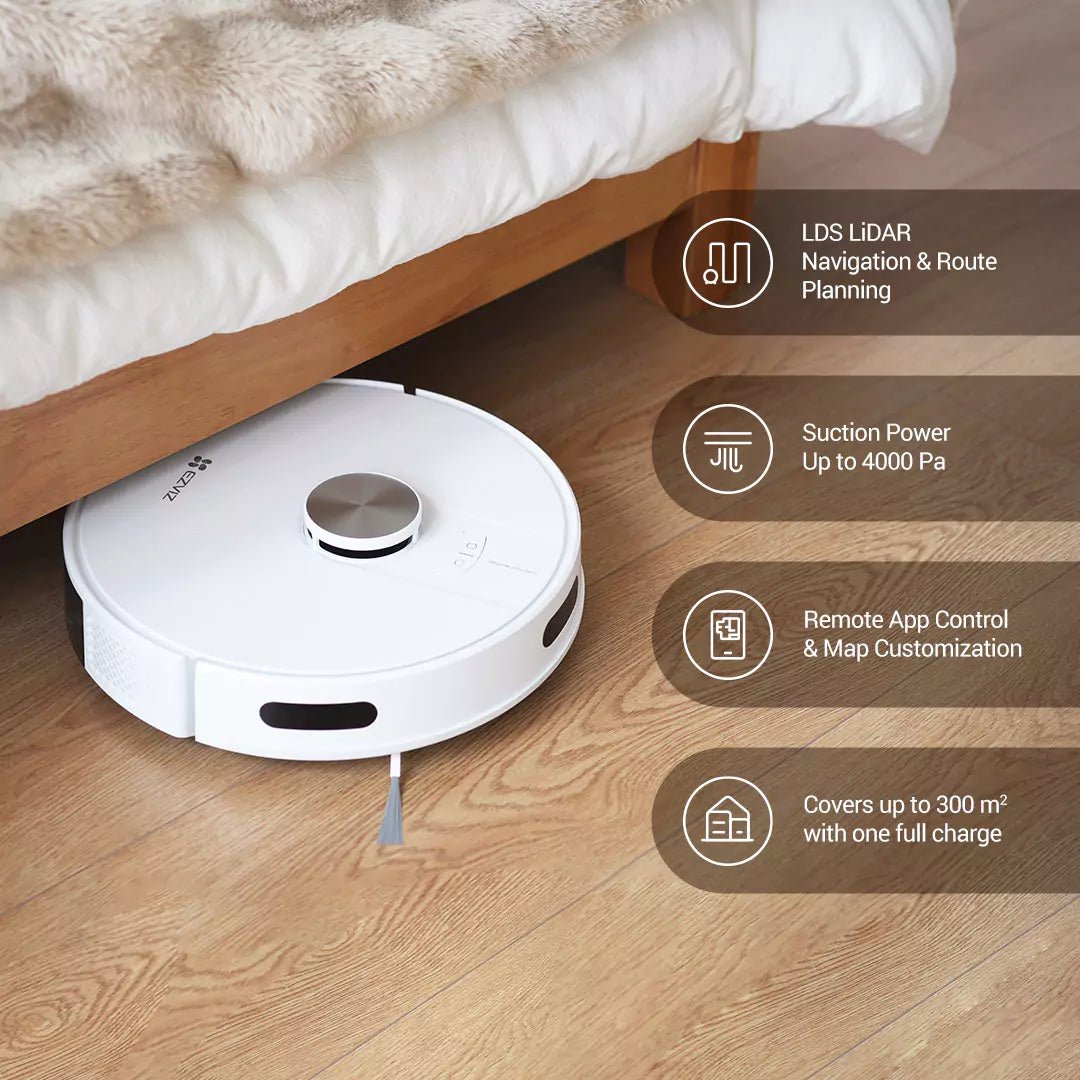 EZVIZ RE4 Plus Smart Robot Vacuum & Mop ComboIT CareSmart Vacuum Cleaner
