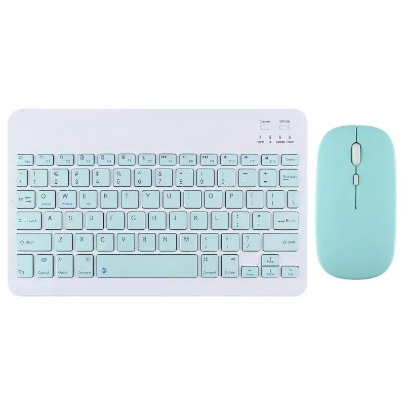 Rechargeable Ultra-Slim Bluetooth Keyboard and Mouse Combo - Light Green