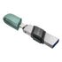 SanDisk iXpand Flash Drive Flip - 128GB / USB 3.1 Gen 1 / Lightning / Black and Silver