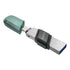 SanDisk iXpand Flash Drive Flip – 64GB/ USB 3.1 Gen 1/ Lightning/ Green