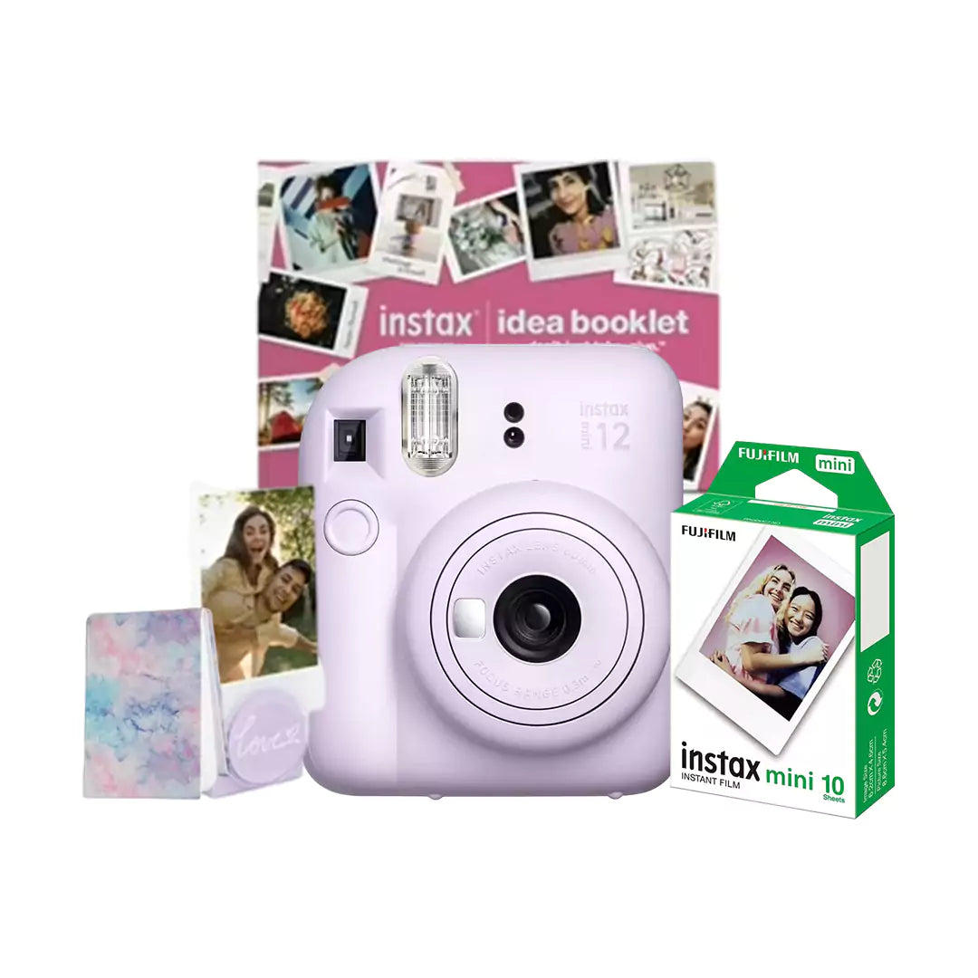 Fujifilm Instax Mini 12 Camera - Lilac Purple / Holiday Bundle