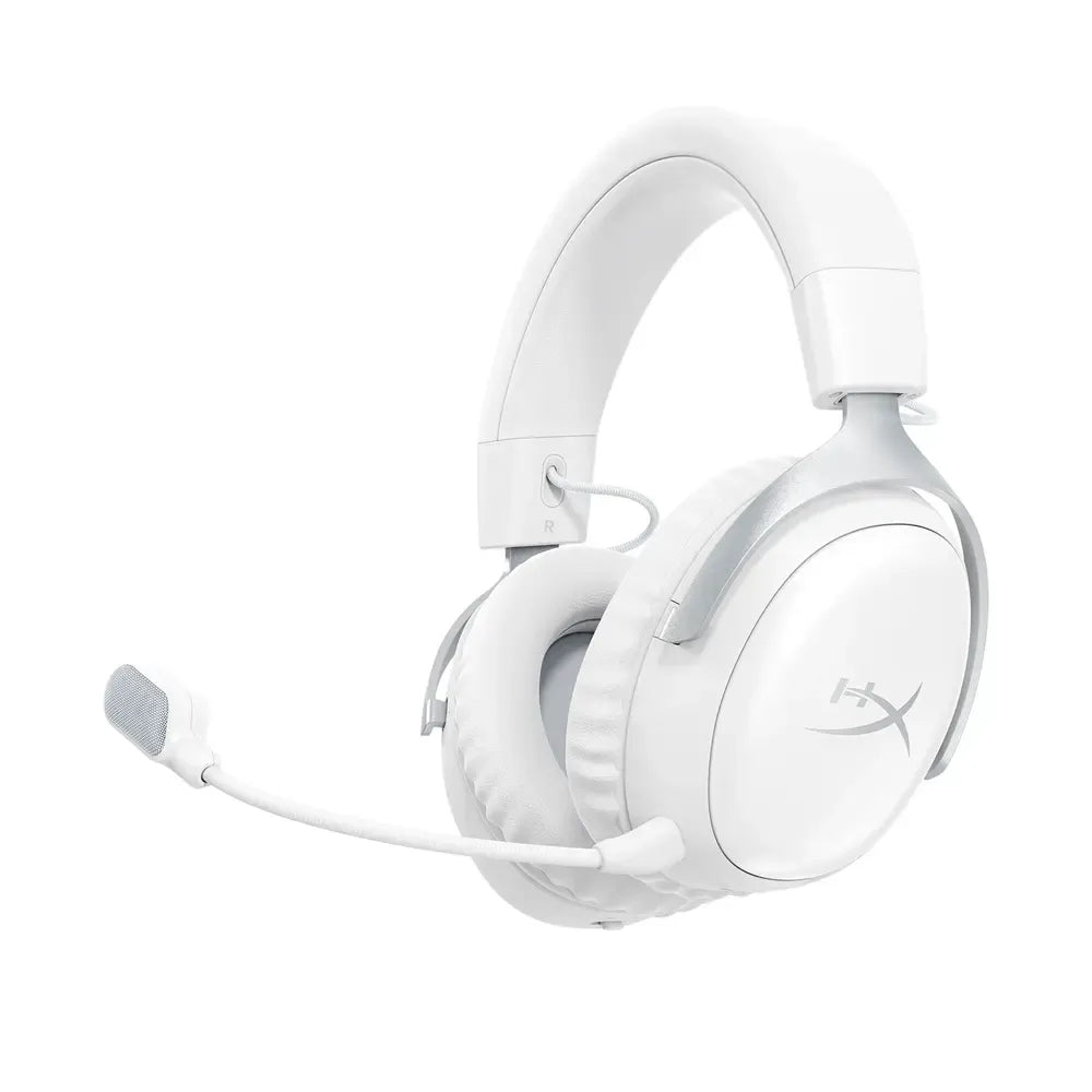 HyperX Cloud III S Wireless Gaming Headset with DTS Spatial Audio – White (AX6G1AA)