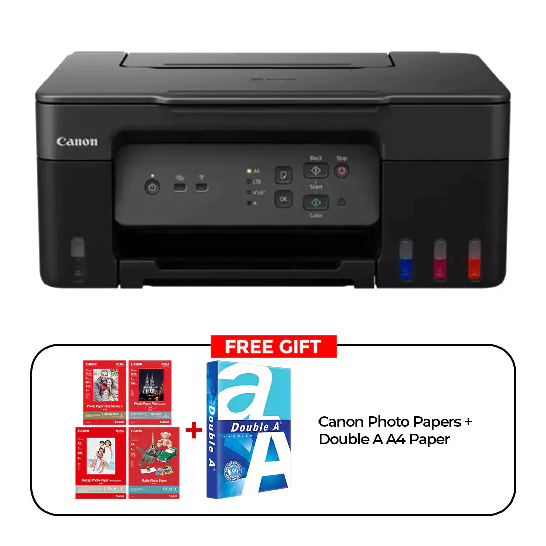 Canon PIXMA G3430 All-in-One Multi-function Ink Tank Printer – Black/ Bundle Offer