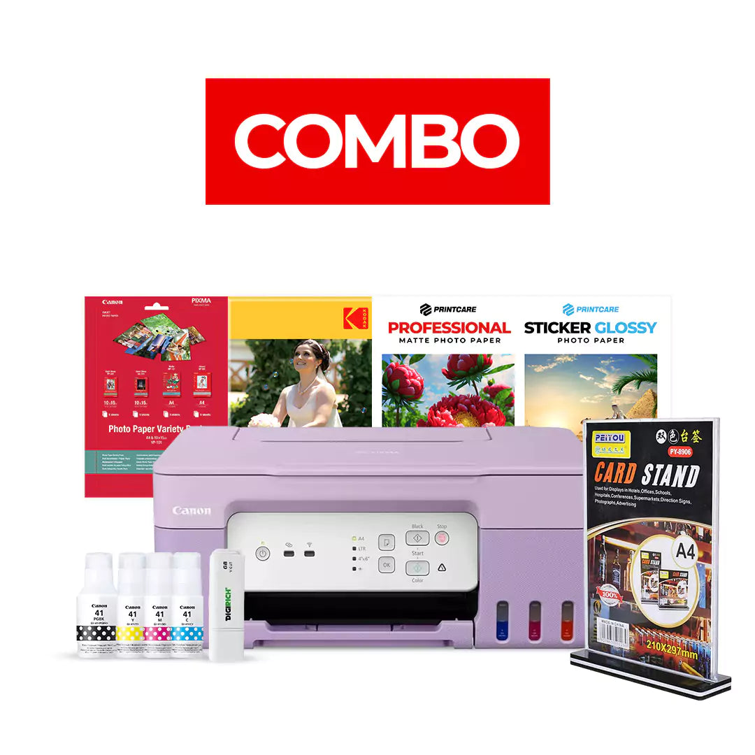 Canon PIXMA G3430 All-in-One Multi-function Ink Tank Printer – Violet/ Combo Offer