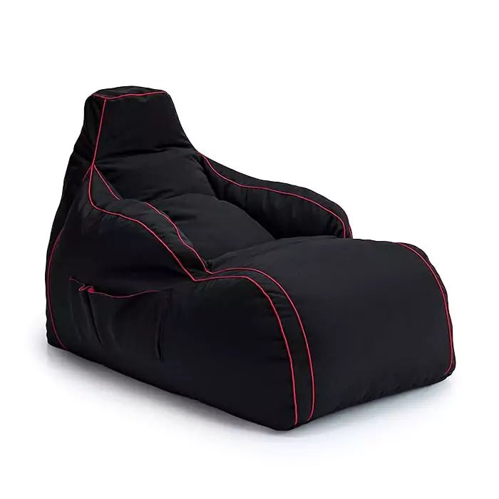Gaming Bean Bag Chair with Side Pockets & Headset Holder - Red/ Free Beans IncludedIT CareBean Bag